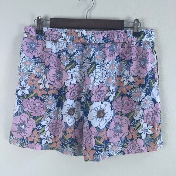 VANS Two Piece Floral Printed PJ Set Top M and Shorts L Pink Women's Preppy - Picture 7 of 12